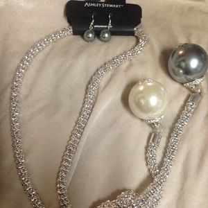 Ashley Stewart Chunky Silver Necklace